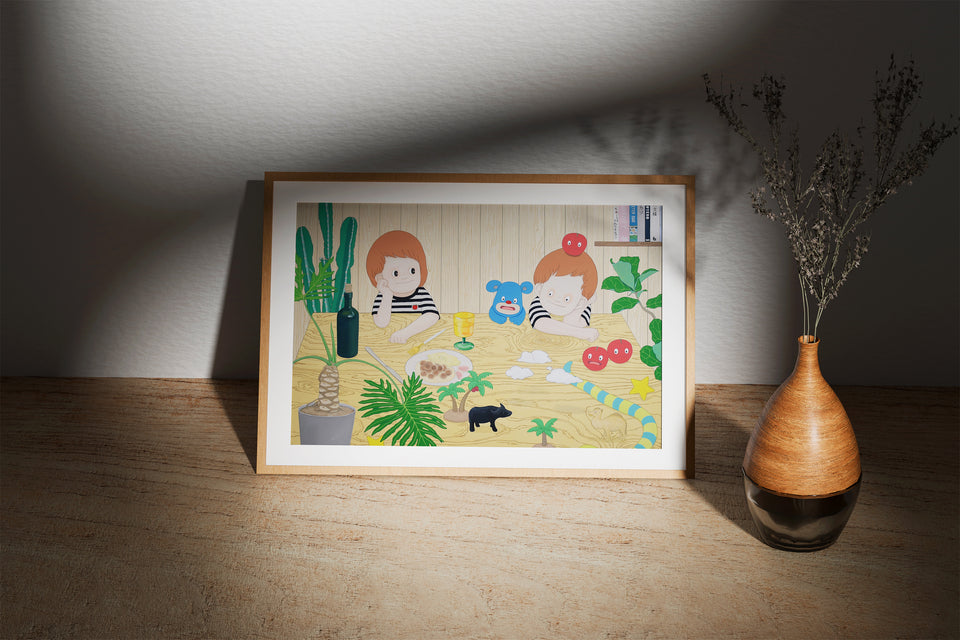 "YASUHITO KAWASAKI" ART PRINT / My room 2024-0901