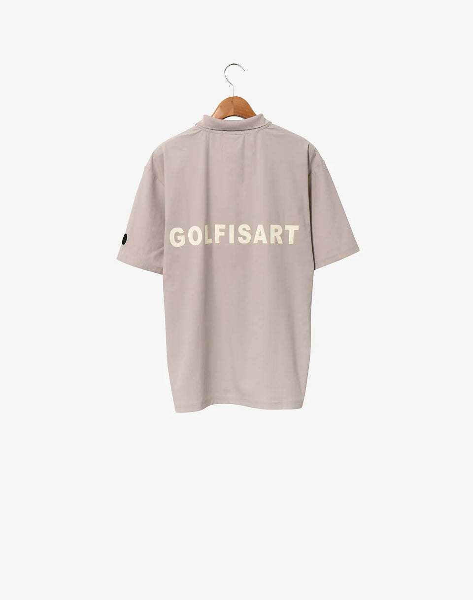 GOLFISART POLO SHIRT / GRAY BEIGE