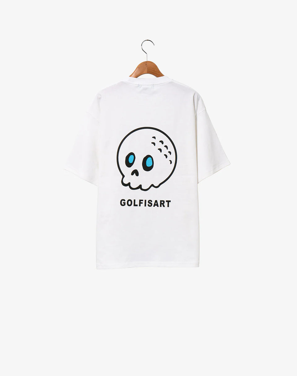 LOST BALL & GGC EMBRO T-SHIRT / WHITE