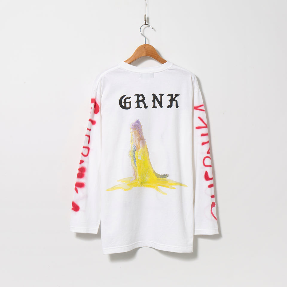 Hand Painted Long Sleeve Tee No.GR-LST-5-2